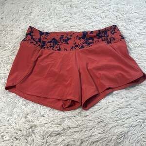 Lululemon Run Times Short II*4" Dark Canyon / Efflorescent Dark Canyon Onyx Blue